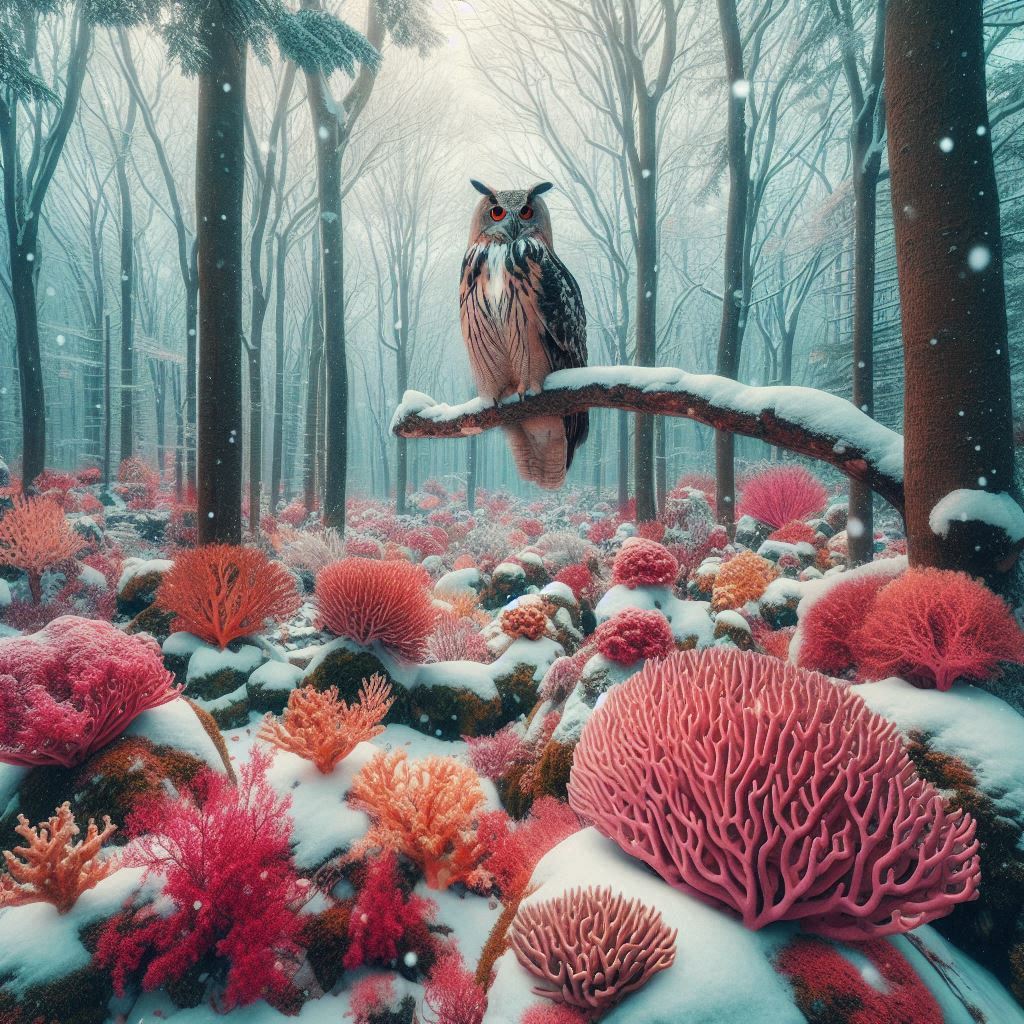 an owl with coral in Wisconsin.jpg