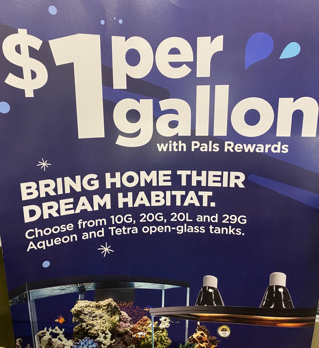 Petco dollar gallon sale clearance 2019