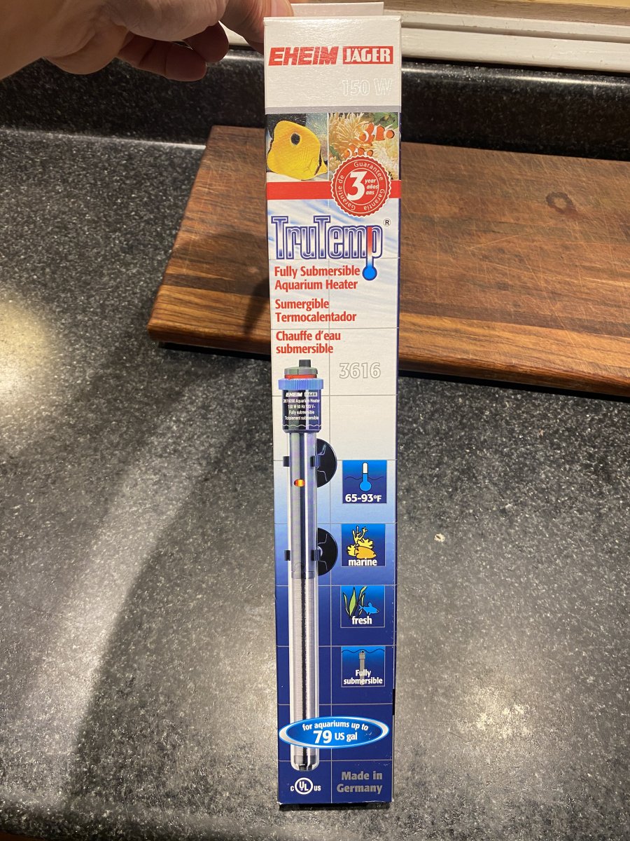 North Carolina - Heaters - Drygoods - Brand new 150w Eheim Jager heater for  sale $25 + shipping | REEF2REEF Saltwater and Reef Aquarium Forum